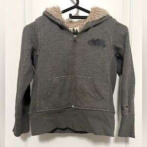 Roots: Faux  Fur Full Zip Hoodie